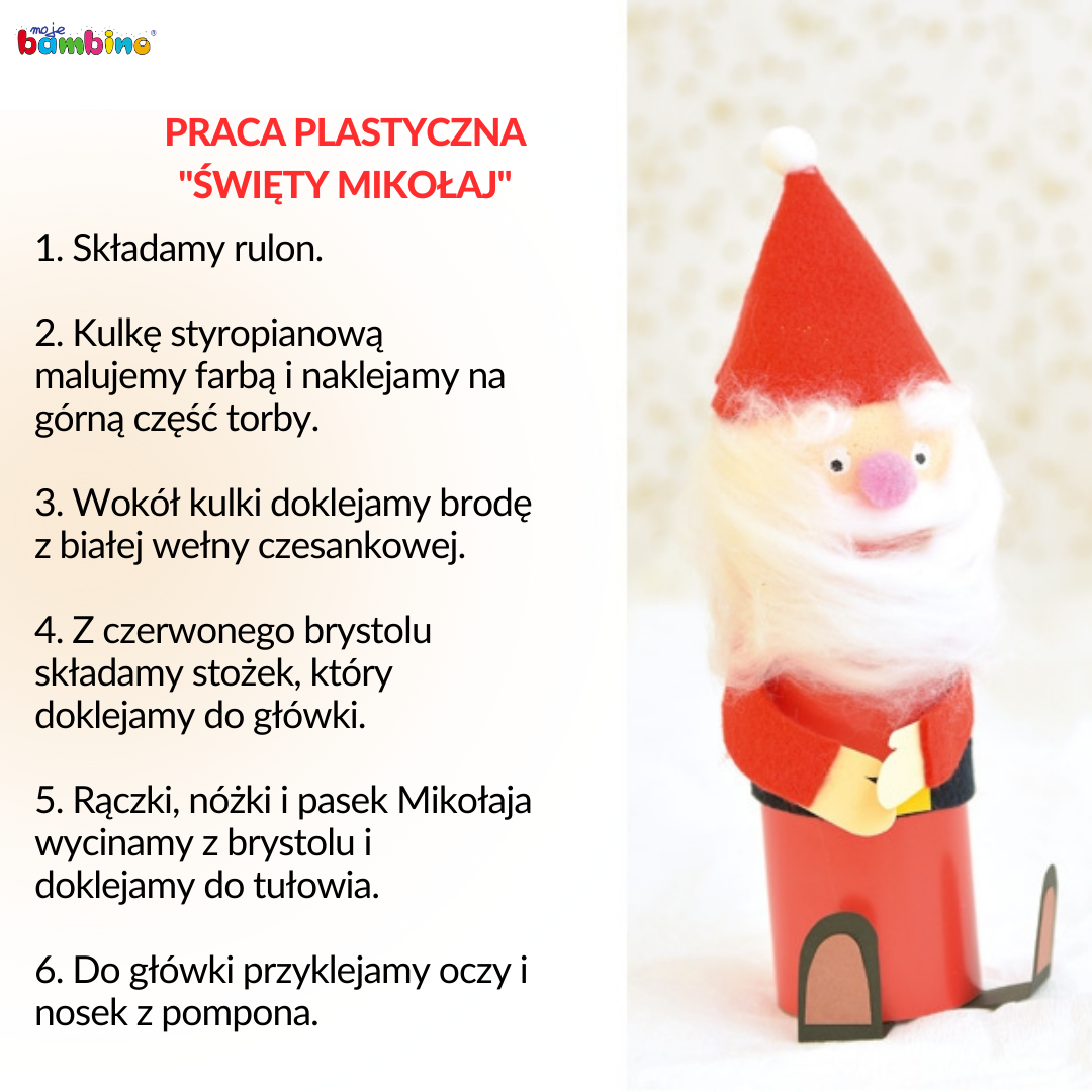 Praca plastyczna Mikołaj