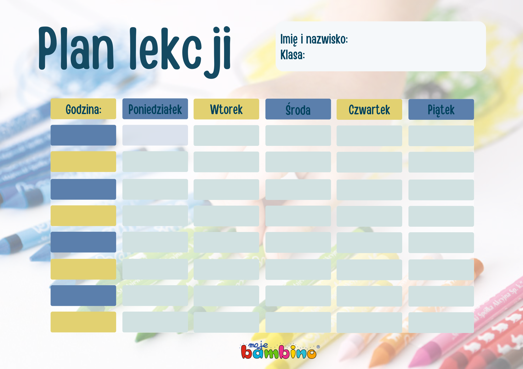 plan lekcji do druku 